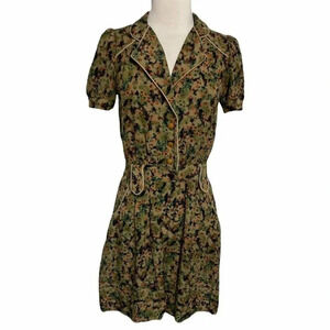 Replay clothing XS VTG style floral short sleeve‎ button dress